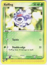 Pokemon TCG Koffing Ruby & Sapphire 54/109 Common LP
