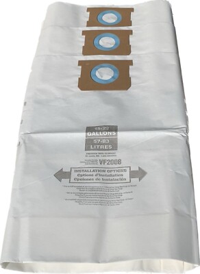 Replacement Shop-Vac 9066300, Type G, 15-22-Gallon Bag, 90663 90663-00 3~12 Pack