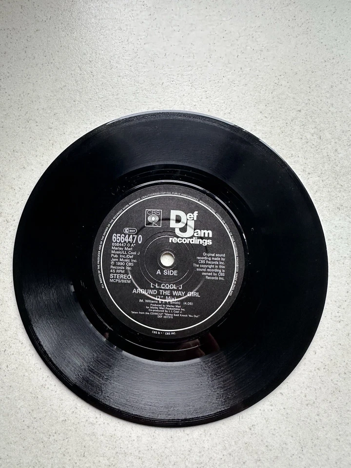 L.L. Cool J - Around The Way Girl / Mama Said Knock You Out. 7” Vinyl. VG+ - Image 3 of 4
