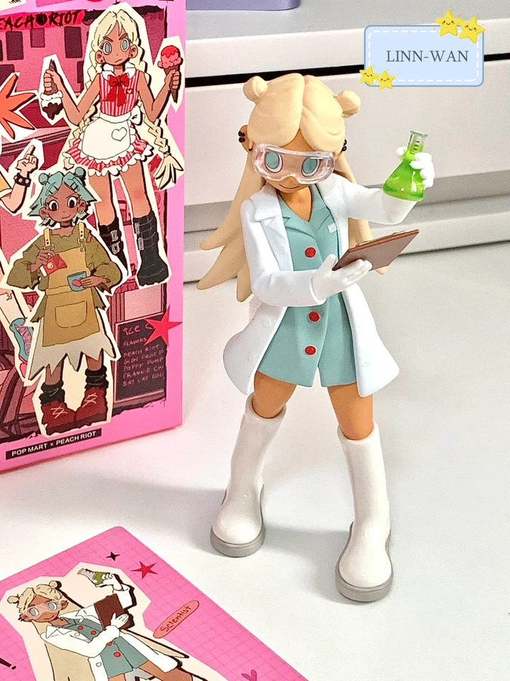 Peach Riot RUSH HOUR Poppy 4体セット Poppy Scientist - Genuine POP MART Peach Riot Rush Hour