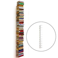 Bücherregal Haseform Bücherturm weiss 170 cm für 1,80 m Bücher Wandregal