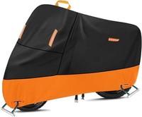 Motorradabdeckplane 3XL 300D Oxford Wasserdicht Reflektierend Winddicht