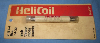 Helicoil R1185-4, 1/4-20 Inch ~ a tube of 12 thread repair inserts