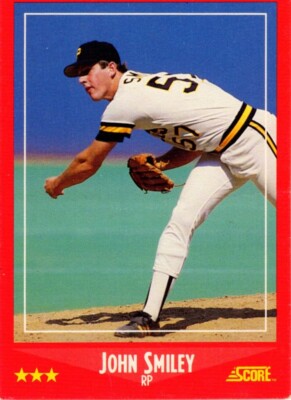 1988 Score Baseball John Smiley No. 287 Pittsburgh Pirates