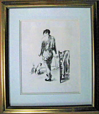 Alexander Brook (1898 - 1980) Lithograph ''In the Studio'' c.1942
