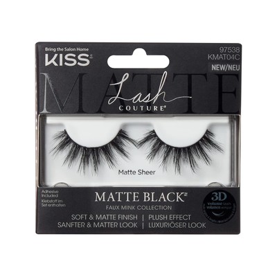 Lash Couture Matte Black Collection 1 Paar falsche Wimpern matt weich und matt...