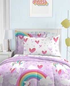 unicorn rainbow comforter set
