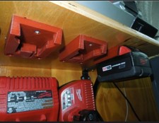 2 Pack M18 Battery Holder Wall Mount For Milwaukee 18V
