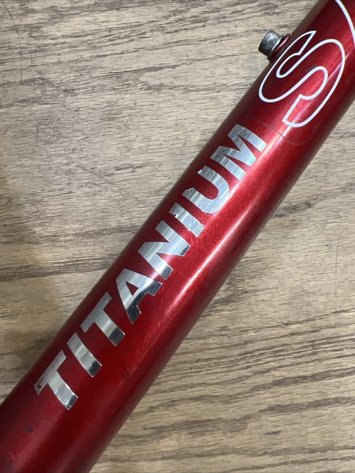 Sampson Kalispell Titanium Road Bike Frame Red 53cm Small - Image 4 of 4