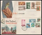 NEW ZEALAND 1960 PICTORIALS ILLUSTRATED FDC DUO TO £1 (F) *WAITOA*