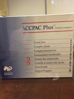 $1995 Brand New ACCPAC Plus Accounting Companion Product French Language