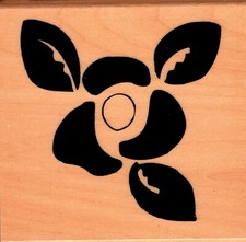 Anita's  LARGE FLOWER  Wood Mounted Rubber Stamp Floral Nature Plants Garden