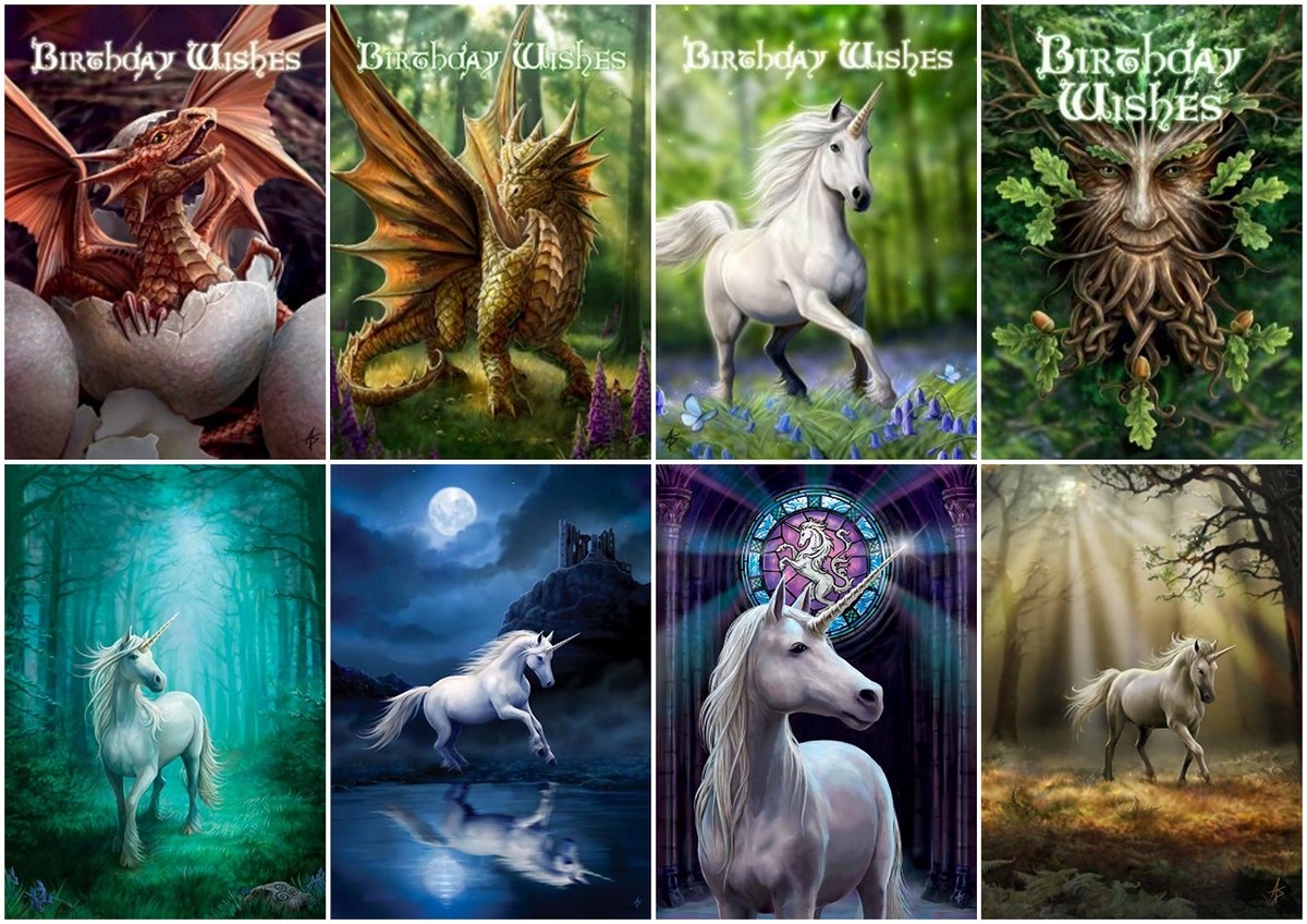 Anne Stokes ユニコーンアート Amazon.co.jp: Anne Stokes Design Black Unicorn Canvas Gothic