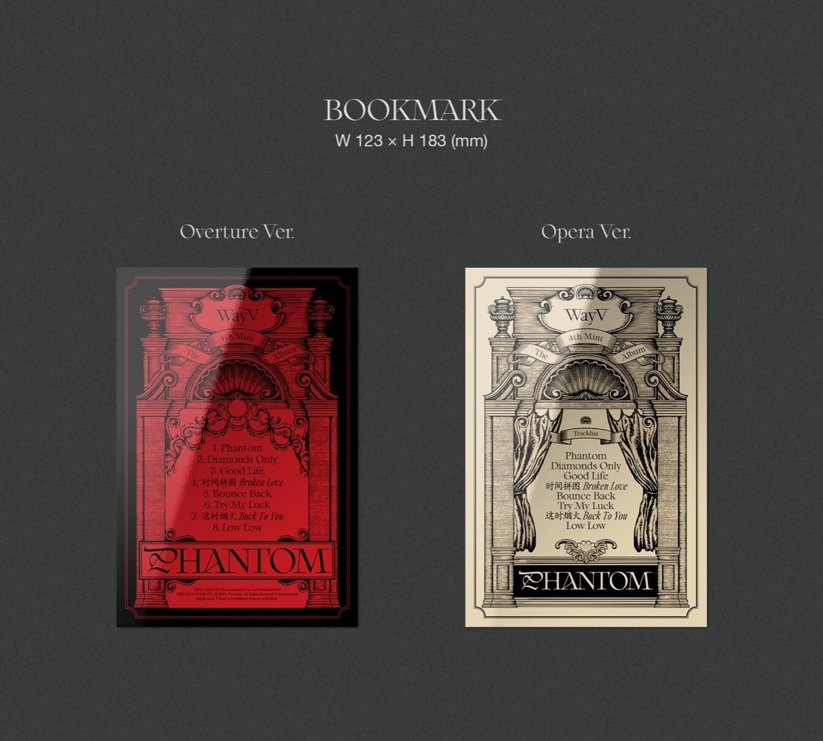 WayV 4th Mini Album Phantom Overture Ver. CD+P.Book+P.Card+
