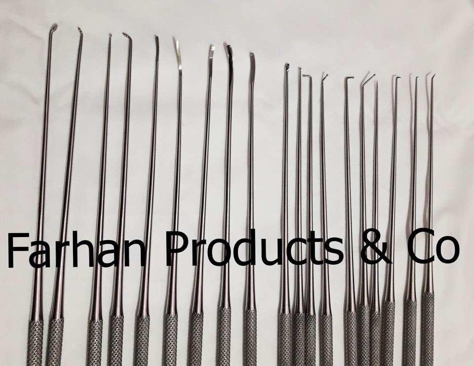 Rhoton Micro Dissector Expanded Set 19 Pieces Neurosurgery Surgical ...