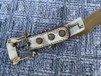 Donna Katz Vintage Belt Gold Tone Metal Waist Band Metal  display picture 1