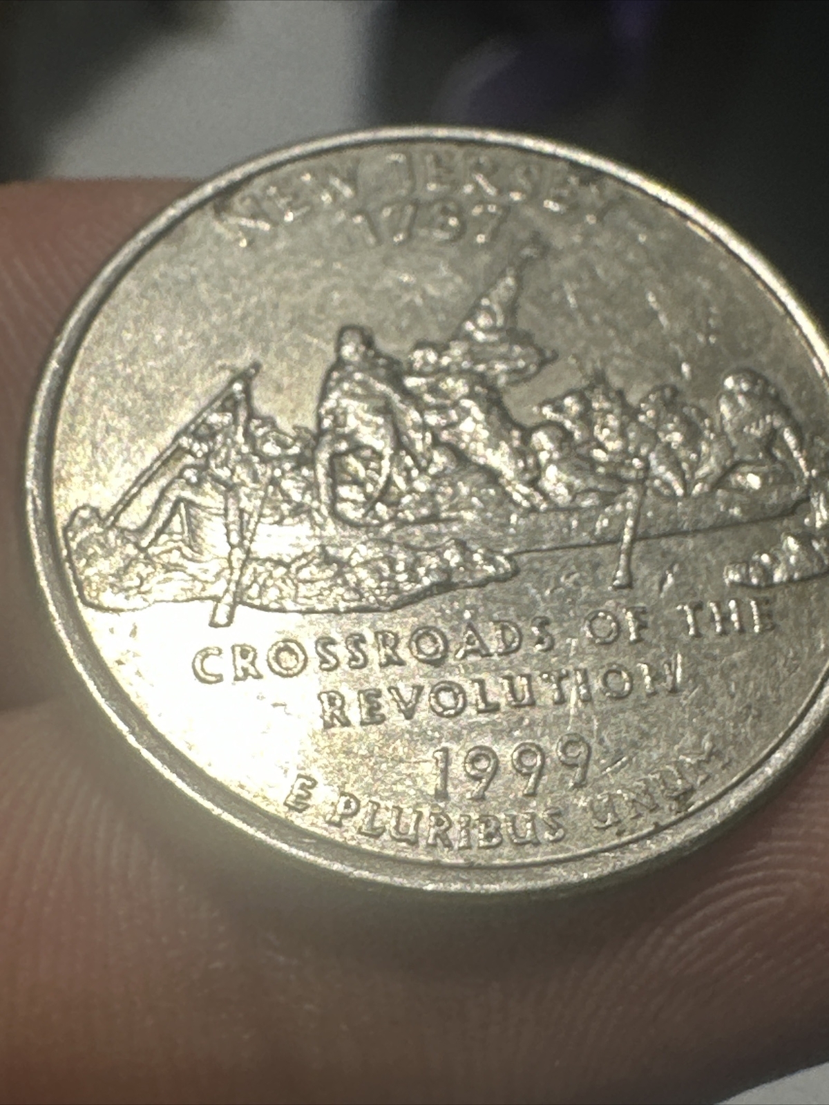 1999D New Jersey 1787 Crossroads of the Revolution Quarter Nice! eBay