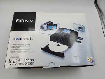 Sony VRD-MC6 DVD Recorder DVDirect Multi-Function Transfer To DVD W/ Manual