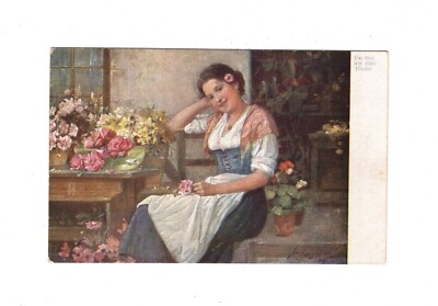 Ansichtskarte / Kunst / Du bist wie eine Blume