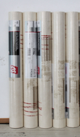 5 Rollen Vliestapete As Creation 93701-3 Rot/Beige Gemustert
