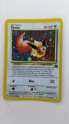 Eevee Black Star Promo 11 RARE Holo Pokemon Card Near Mint