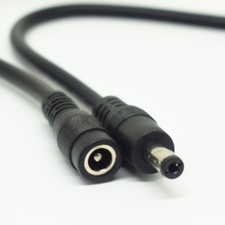 40pcs 1M/3.3FT 18AWG DC Power 5.5x2.1mm Male To Female Extension Adapter Cable