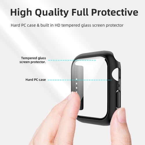 Case Cover Screen Protector For Apple Watch 9/8/7/6/5/4/SE 49/45/44mm/Ultra 2 - Picture 8 of 30