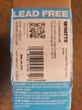 Watts LFMMVM1-US 1" Union Solder Ends Thermostatic Mixing Valve Sweat Solder