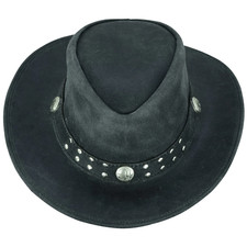 Unisex Western style original leather hat ,genuine leather hat. Cowboy Hats.
