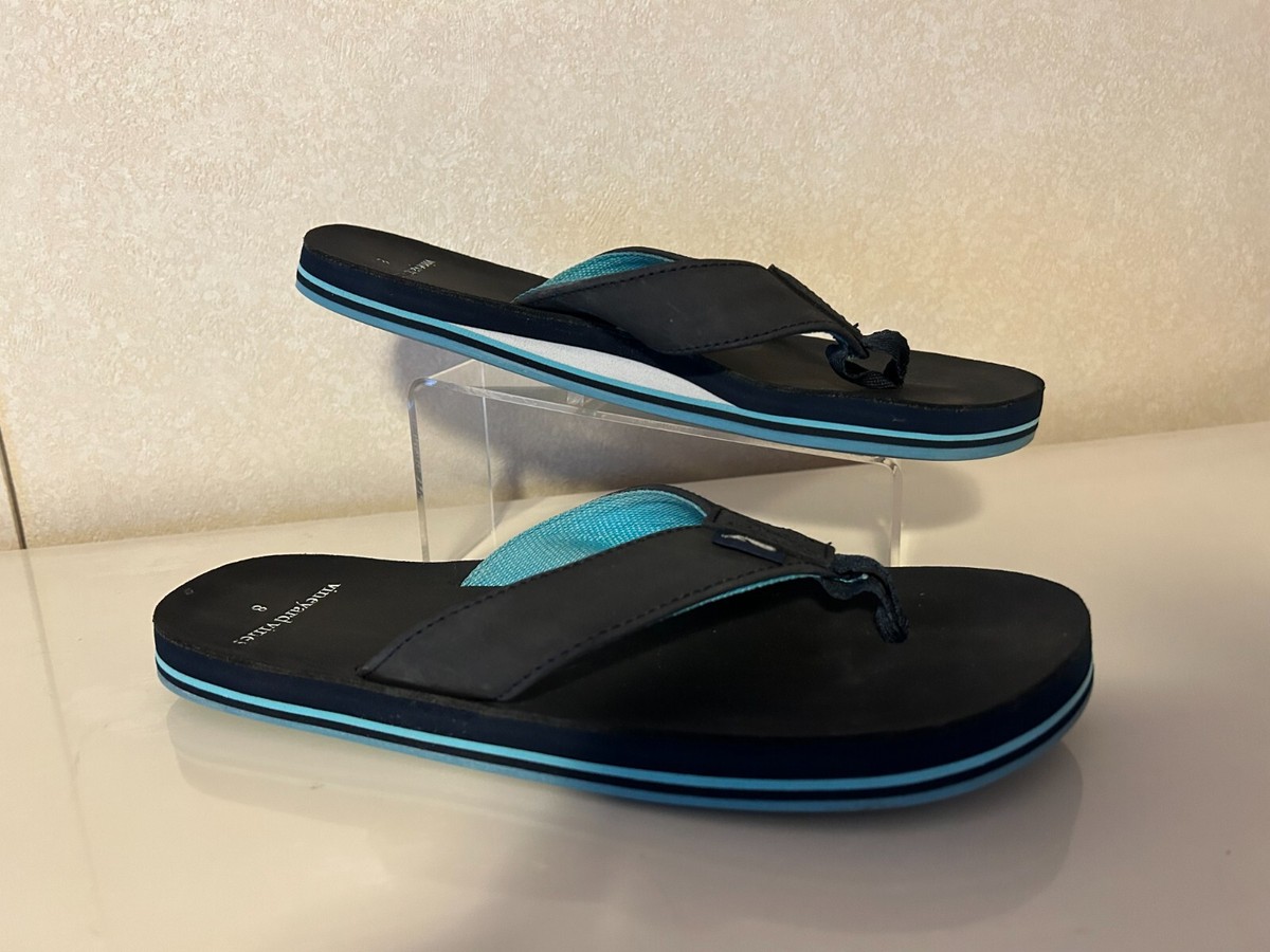 Vineyard Vines Navy and Light Blue Lobster Flip-Flops Mens VINEYARD VINES Sz 8 Navy Blue Flip Flops | eBay main image 3