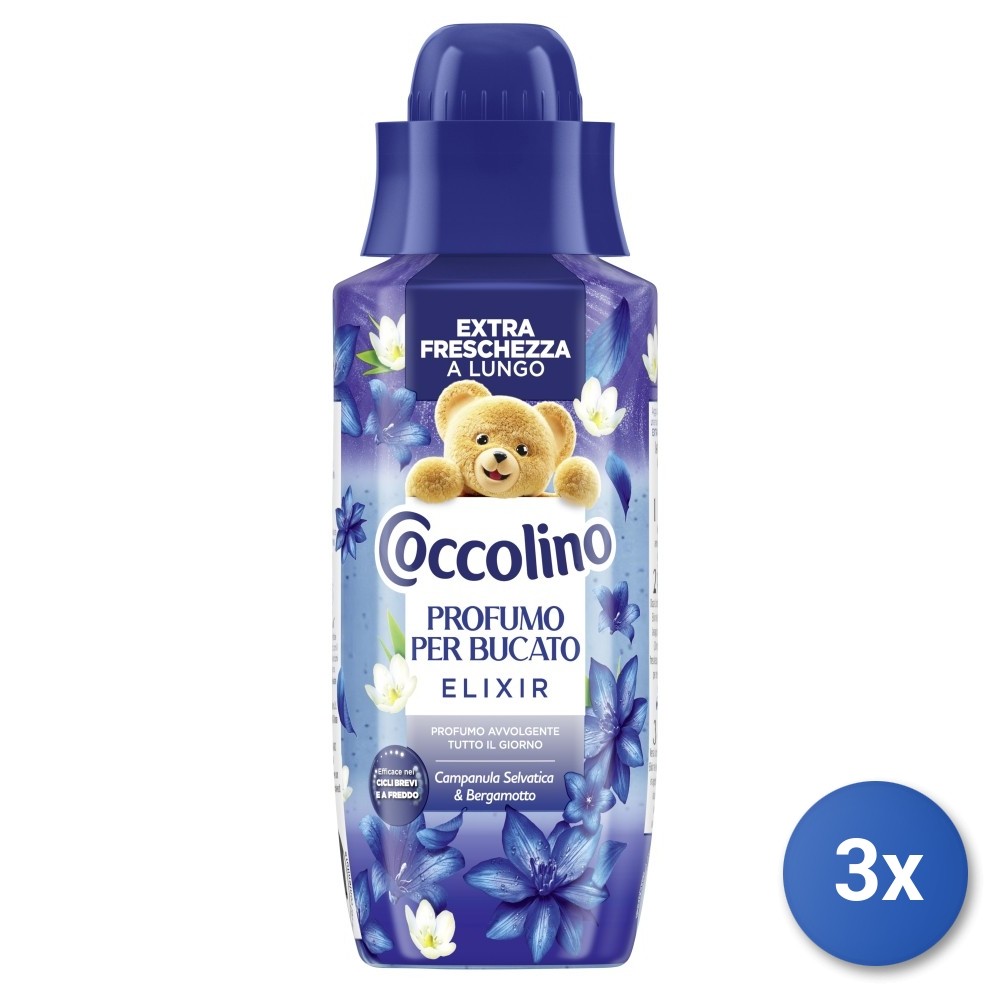 3x Coccolino Profuma Biancheria 342 Ml. Campanula & Bergamotto