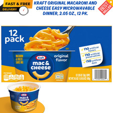 Kraft Original Macaroni and Cheese Easy Microwavable Dinner, 2.05 oz., 12 pk.