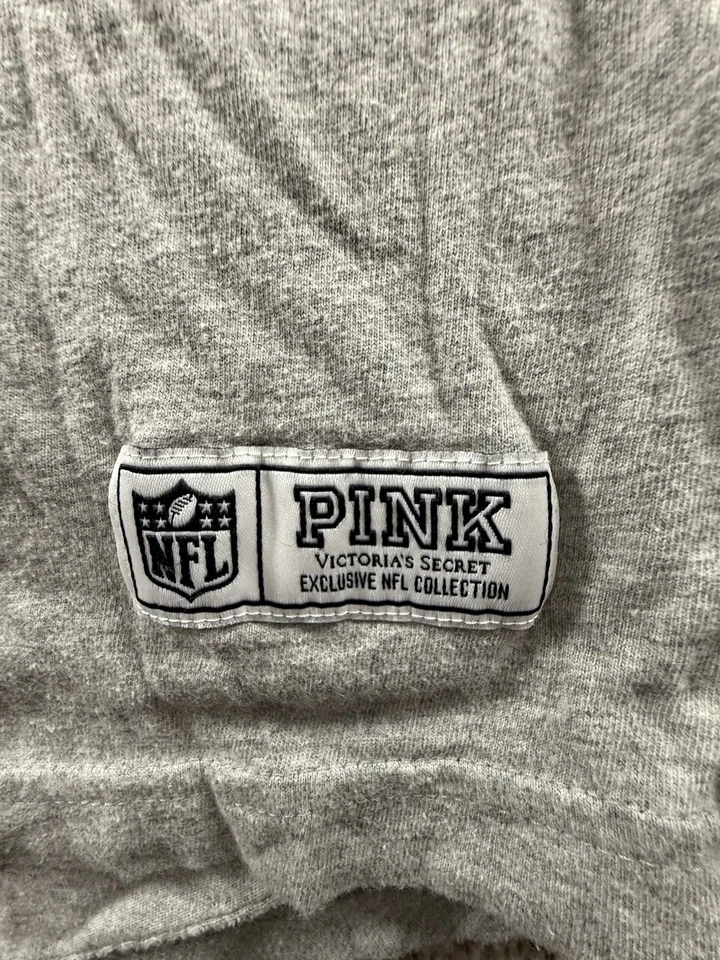 Розовая женская толстовка с капюшоном Victoria's Secret Chicago Bears размер Sm серые синие медведи 1920 - Изображение 4 из 4