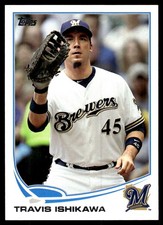 Travis Ishikawa 2013 Topps #45 Brewers MLB READ FREE SHIPPING AutographDen