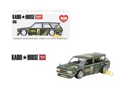 1/64 Kaido House x Mini GT Datsun 510 Wagon Green KHMG010 (SEALED)