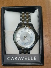 CARAVELLE BY BULOVA SPORT SILVER-TONE DIAL MEN S WATCH 45B151