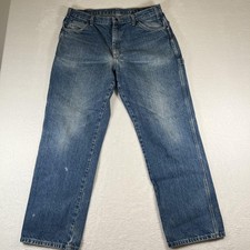 Dickies Baggy Loose Jeans Mens 38x32 Blue Carpenter Utility Grunge Straight