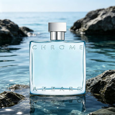 Azzaro Chrome Eau De Toilette100 Ml3.4 Ozluxury Perfumes For Men.