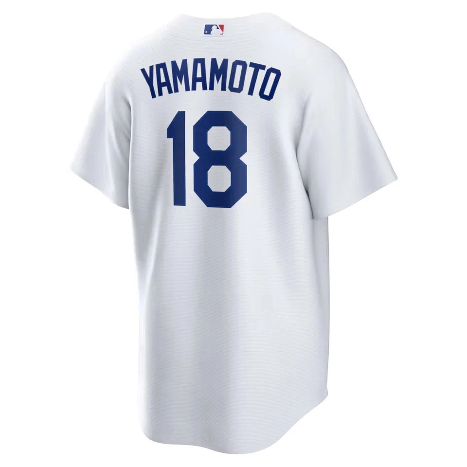 Yoshinobu Yamamoto #18 Dodgerss 2025 World Series Home Printed Player Jersey