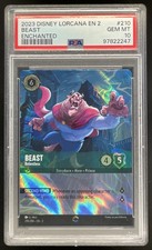 2023 Disney Lorcana TCG Rise of the Floodborn 210/204 Beast - Relentless PSA 10