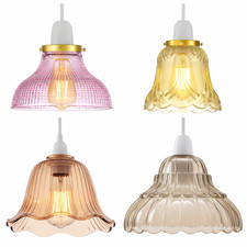 Modern Ceiling pendant light shade easy fit glass lampshade chandelier hallway