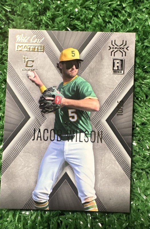 JACOB WILSON SILVER X-PLODE ROOKIE CARD #10/25 - 2025 WILD MATTE