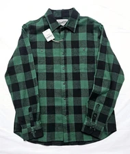 Schott Bros Buffalo Check Flannel Long Sleeve Button-Up Shirt Men's XL 