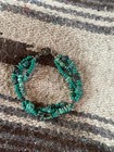 turquoise neckless and bracelet  with silver ( native made ) 1980's , — photo 2