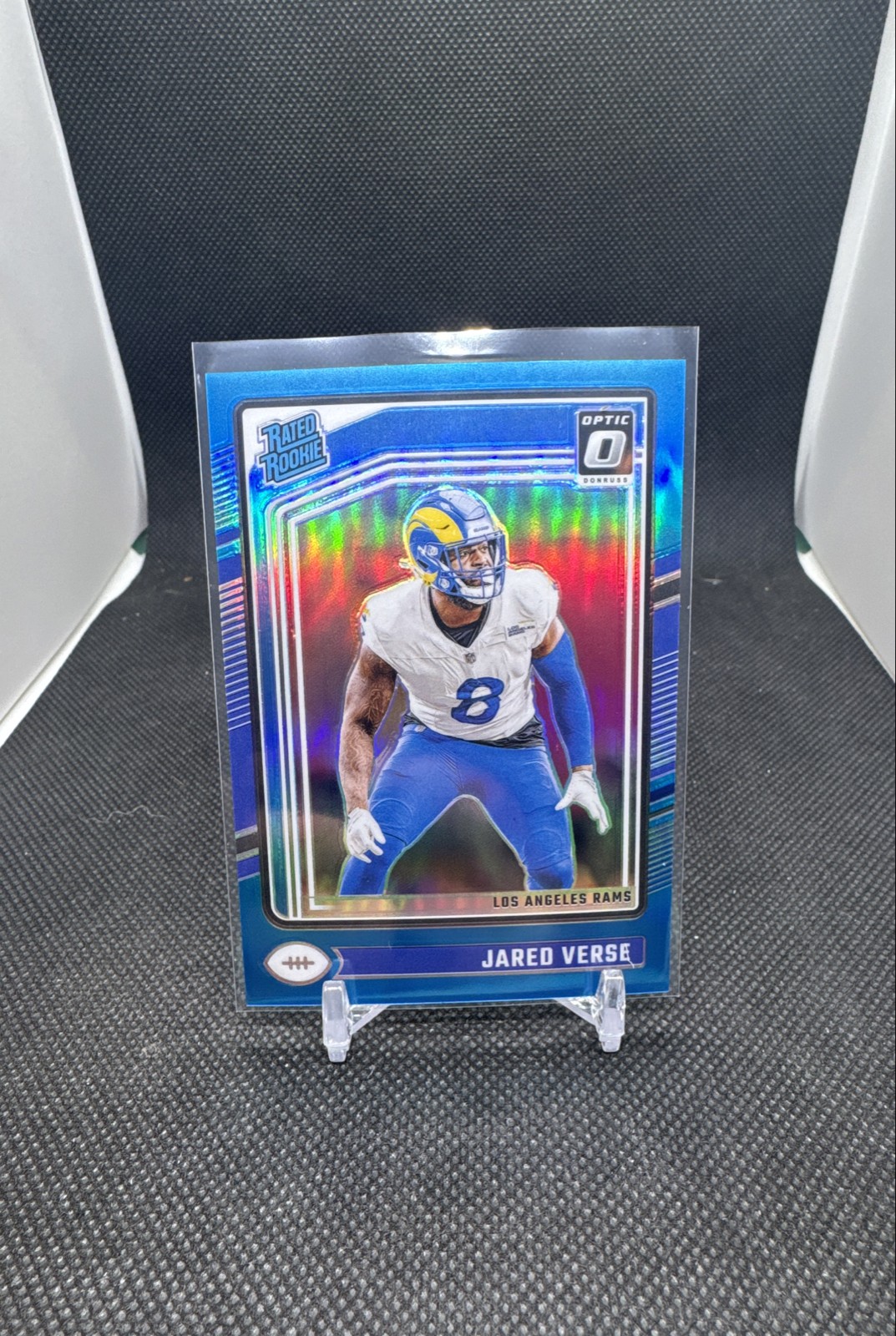 2024 Panini Donruss Optic - Rated Rookie Jared Verse #242 Aqua Prizm /299 (RC)