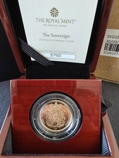 2025 Royal Mint Gold Proof Sovereign Last Of The Rose Gold, Sheild Design Boxed