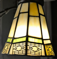 Tiffany Style Stained Glass Ceiling Fan Chandelier Light Shades Cream Green