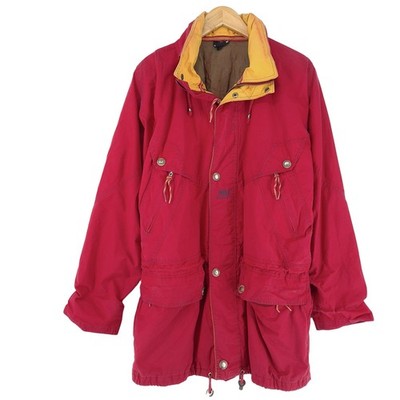 Helly Hansen Parka-Jacke Rot Wasserabweisend Longline Outdoor Herren Il1 Größe M