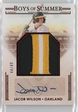 2024 Boys of Summer Jumbo Prospect Material Signatures Red /49 Jacob Wilson Auto