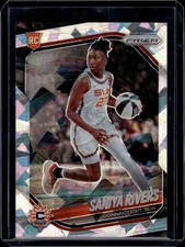 2025 Panini WNBA Prizm #131 Saniya Rivers Rookie Cracked Ice Sun RC
